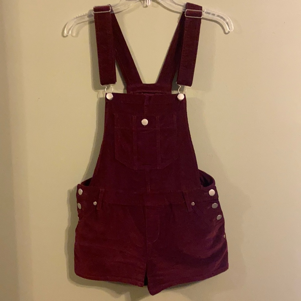 Velvet overalls